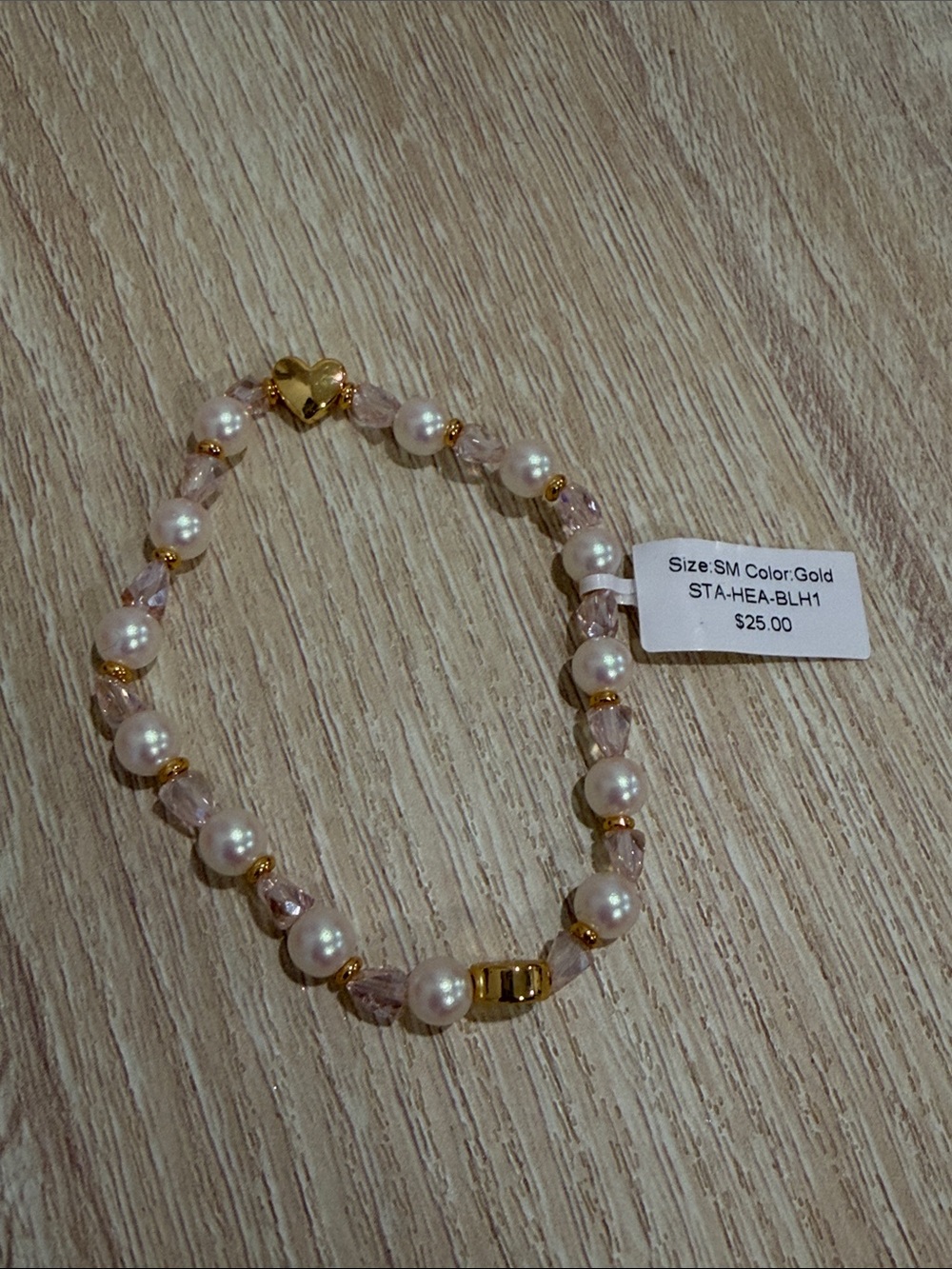 Little Words Project Blush Heart Base Bracelet